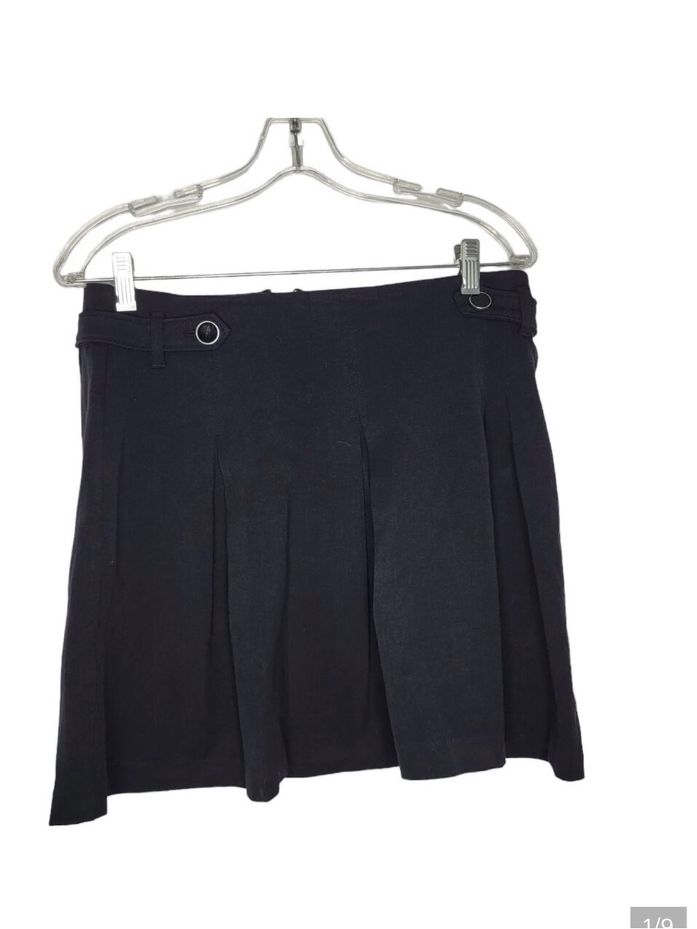 ModColth Black Pleated Mini Skirt